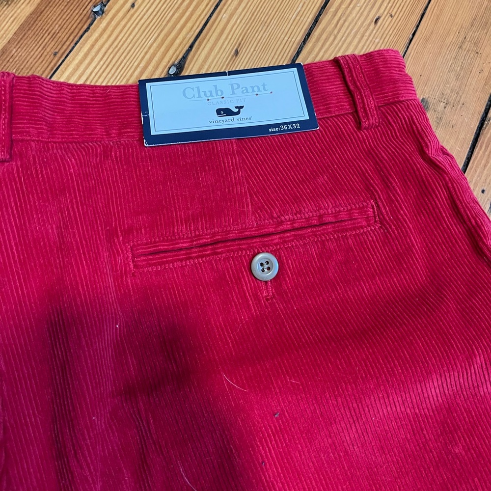 NWT Vineyard Vines Corduroy Club Pants 36x32